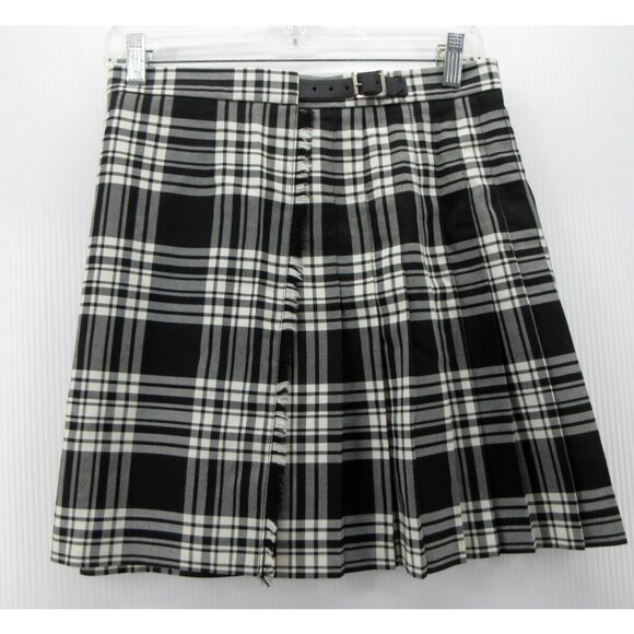 James Pringle Weavers Skirt 10 Wool Tartan Wrap Mini Plaid Scotland - Picture 1 of 8